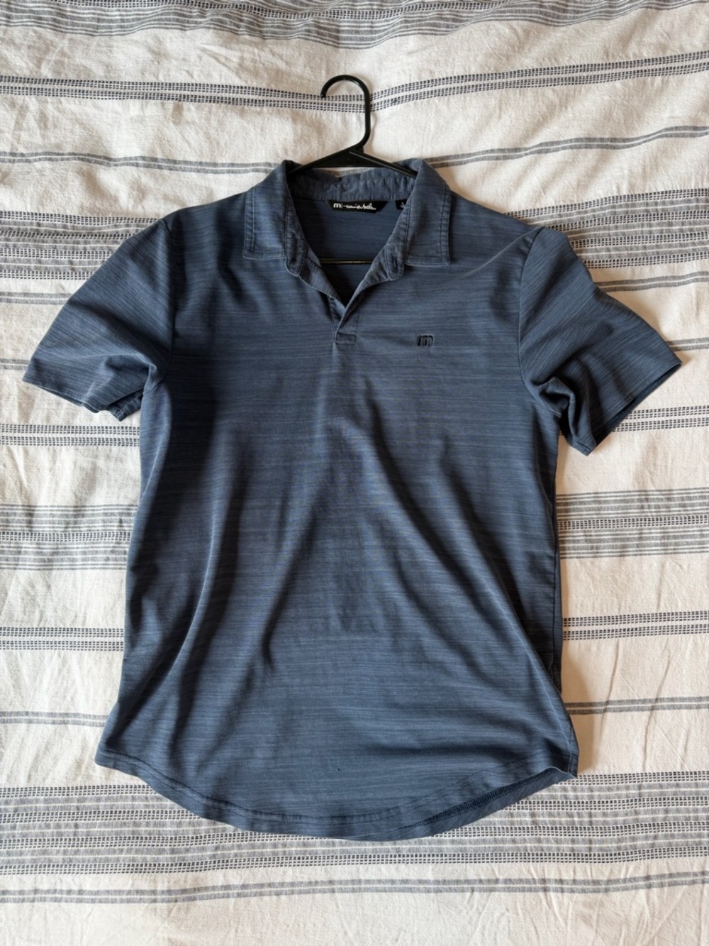 Travis Mathew Men’s Heathered Navy Polo
